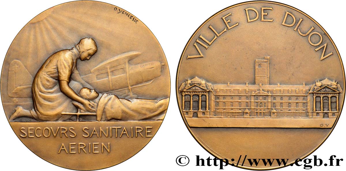 III REPUBLIC Médaille, Secours sanitaire aérien AU