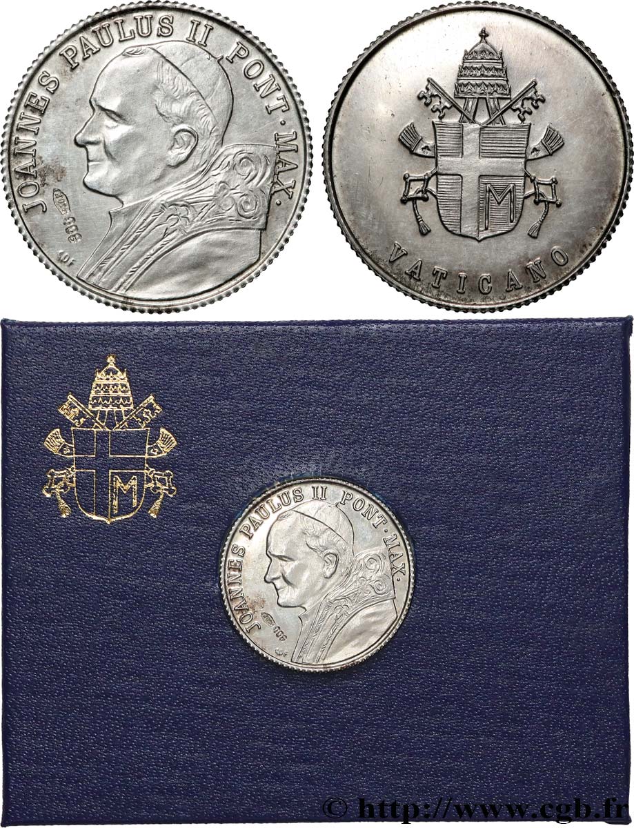VATICAN ET ÉTATS PONTIFICAUX Médaillette, Jean-Paul II TTB+