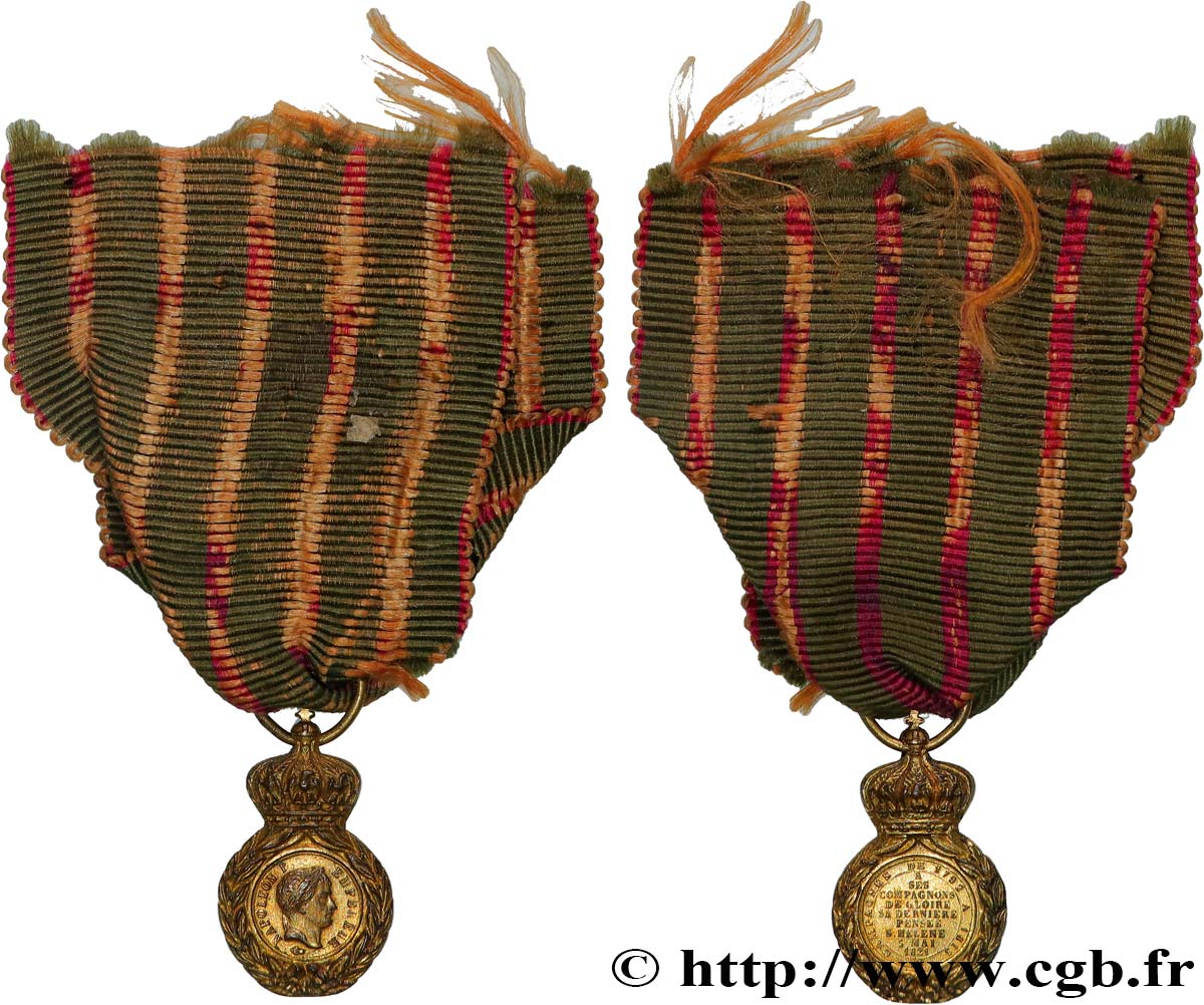 PRIMER IMPERIO Médaille de Sainte-Hélène, miniature MBC+