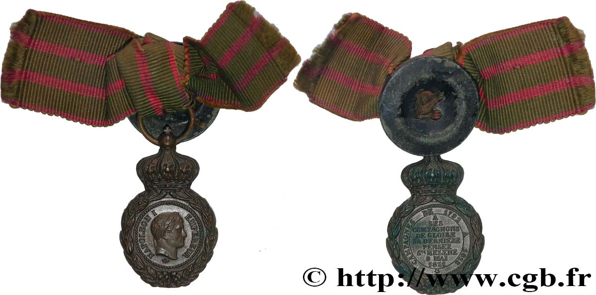 PRIMER IMPERIO Médaille de Sainte-Hélène, miniature EBC/MBC+