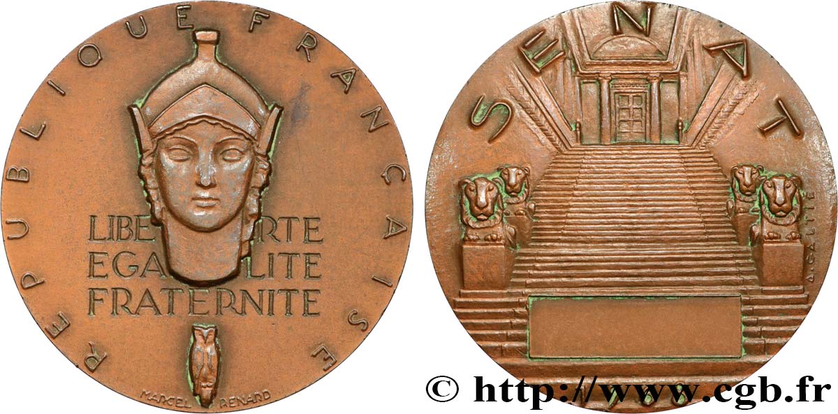 FUNFTE FRANZOSISCHE REPUBLIK Médaille, Sénat fVZ