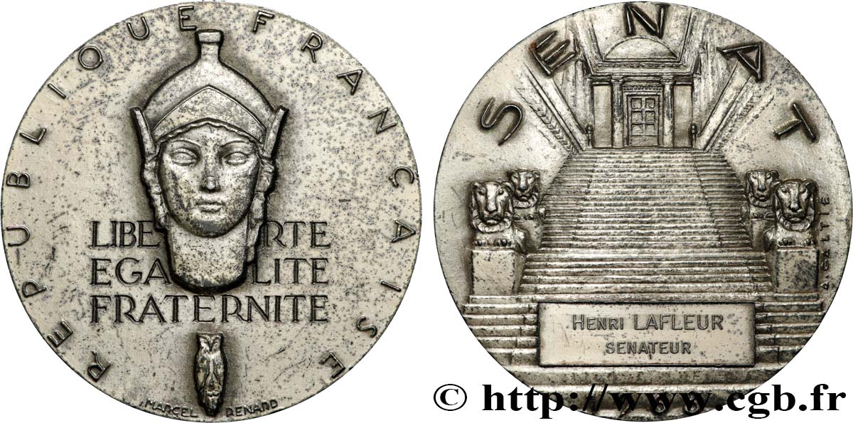 FUNFTE FRANZOSISCHE REPUBLIK Médaille, Sénat fVZ