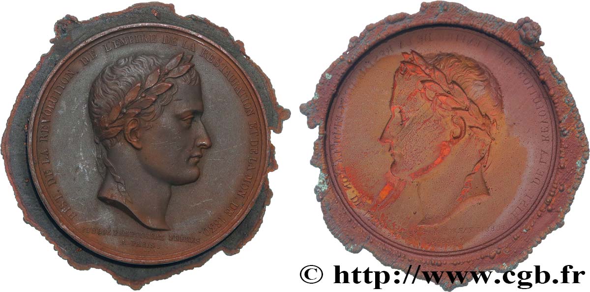LUIGI FILIPPO I Médaille pour l’ouvrage de L. Vivien, retour des cendres de Napoléon Ier, tirage uniface de l’avers q.SPL