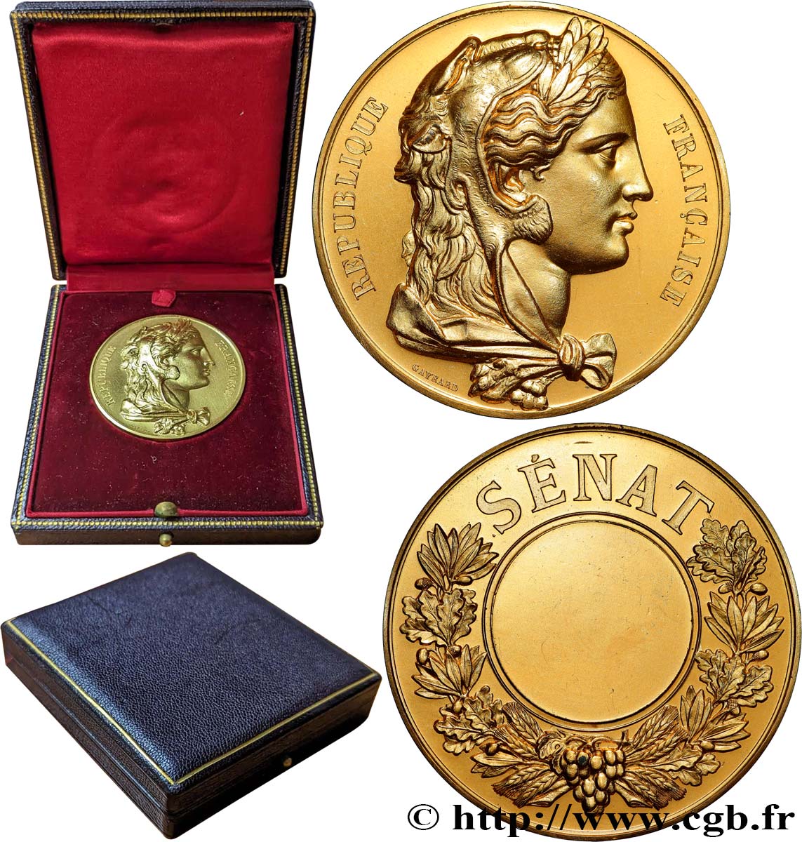 FUNFTE FRANZOSISCHE REPUBLIK Médaille, Sénateur VZ