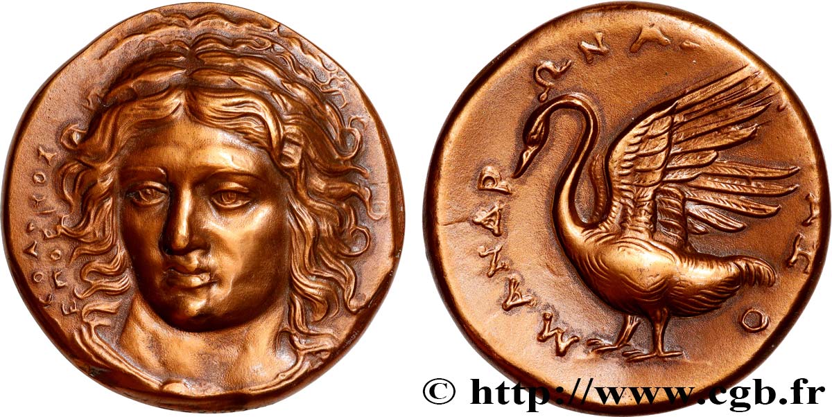 QUINTA REPUBBLICA FRANCESE Médaille, Reproduction du Tétradrachme de Clazomènes (Ionie), n°182 SPL