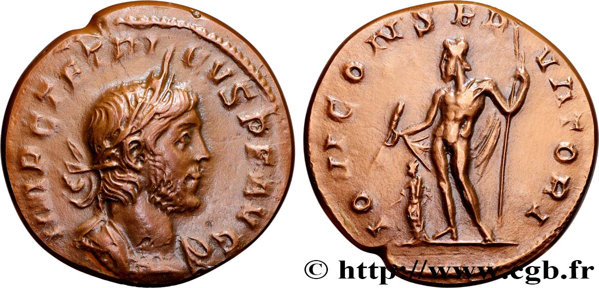 TÉTRICUS Ier Médaille, Reproduction d’un antoninien de Tetricus, n°148 SUP