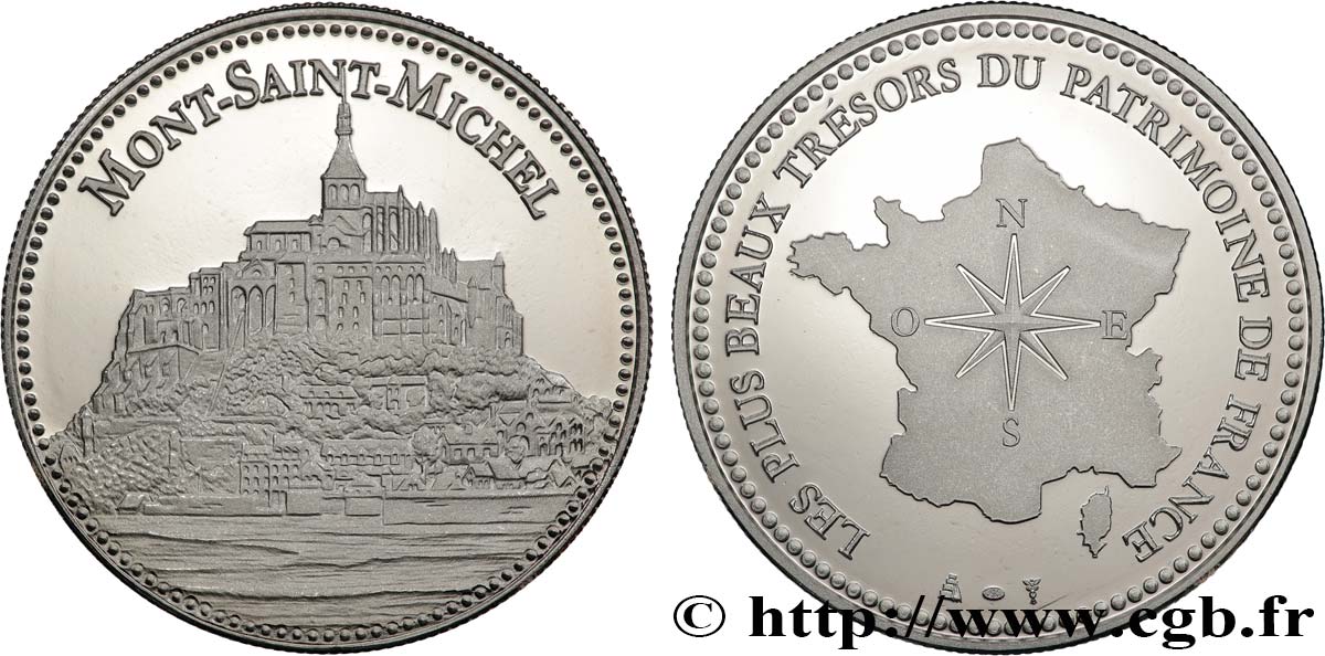 MONUMENTS ET HISTOIRE Médaille, Mont-Saint-Michel SUP
