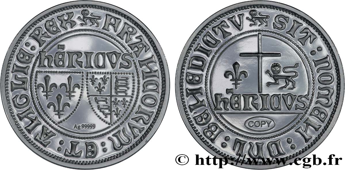 CINQUIÈME RÉPUBLIQUE Médaille, Blanc aux écus, copie SPL