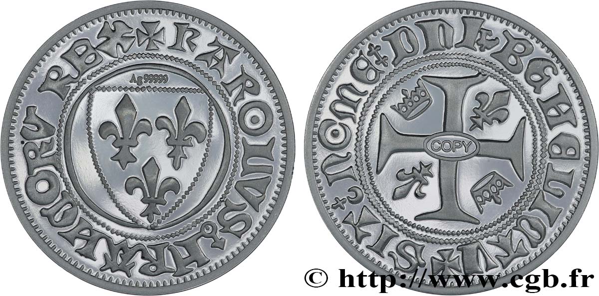 CINQUIÈME RÉPUBLIQUE Médaille, Blanc dit guénar , copie SPL