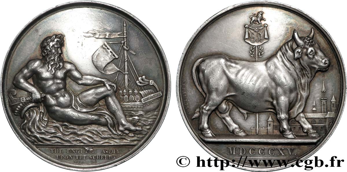 GRANDE-BRETAGNE - GEORGES III Médaille, Armée anglaise aux Pays-Bas TTB+