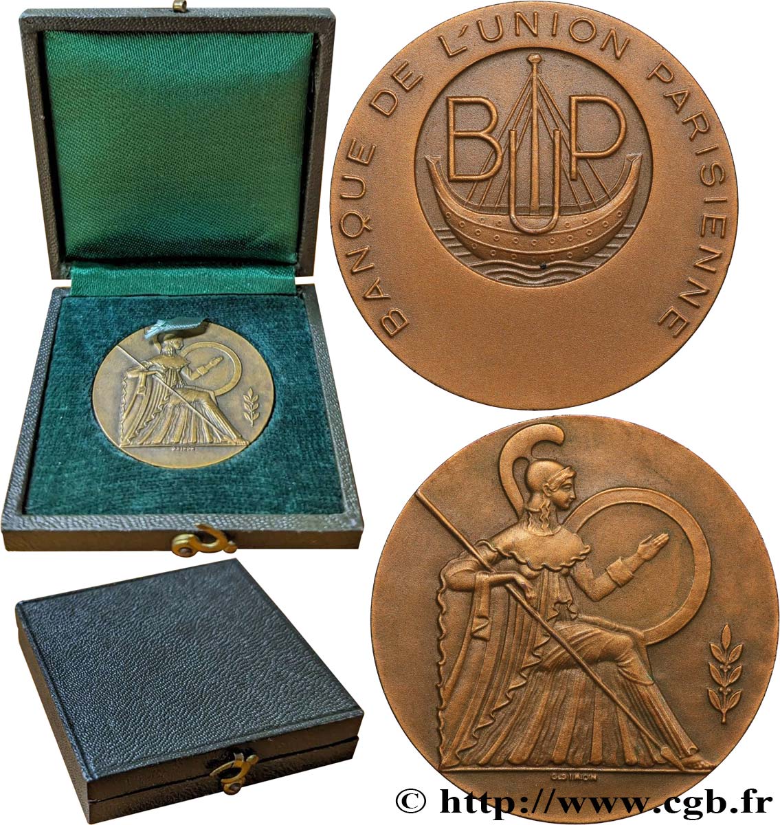 BANKS - CRÉDIT INSTITUTIONS Médaille, Banque de l’Union Parisienne AU