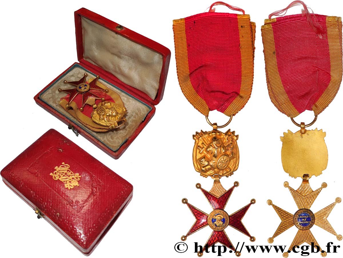 VATICAN - GRÉGOIRE XVI (Bartolomé Albert Cappellari) Médaille, Ordre de Saint-Grégoire-le-Grand, Croix d’officier, réduction fVZ