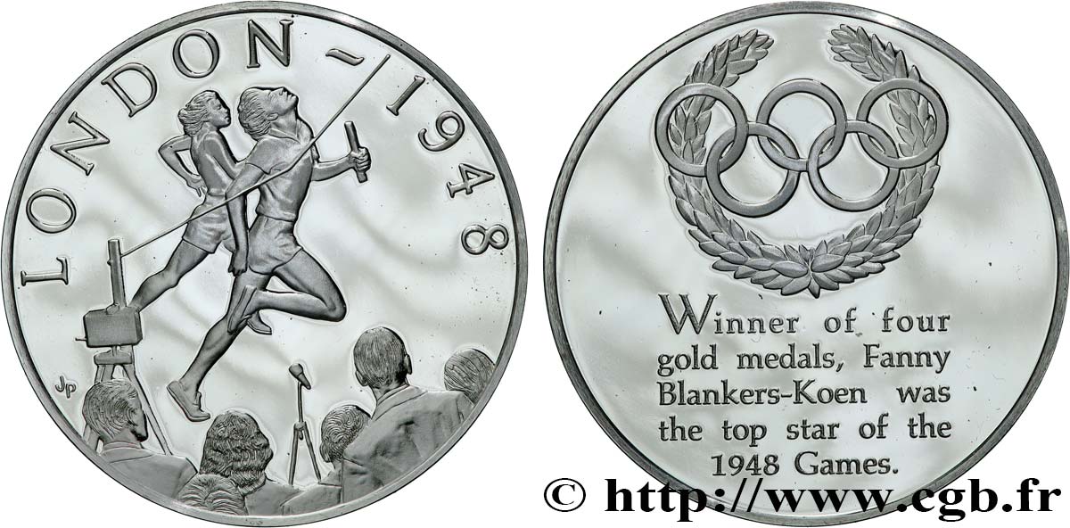 OLYMPIC GAMES Médaille, Jeux olympiques de Londres 1948 Proof set