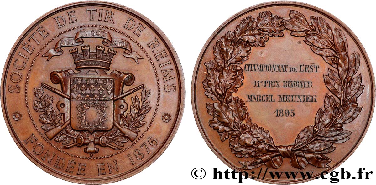 TIR ET ARQUEBUSE Médaille, Société de tir AU