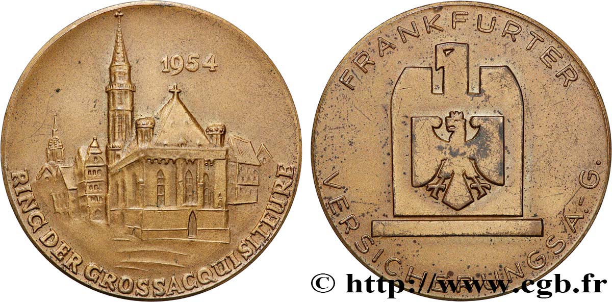 GERMANIA Médaille, Frankfurter Versicherungs AG q.SPL