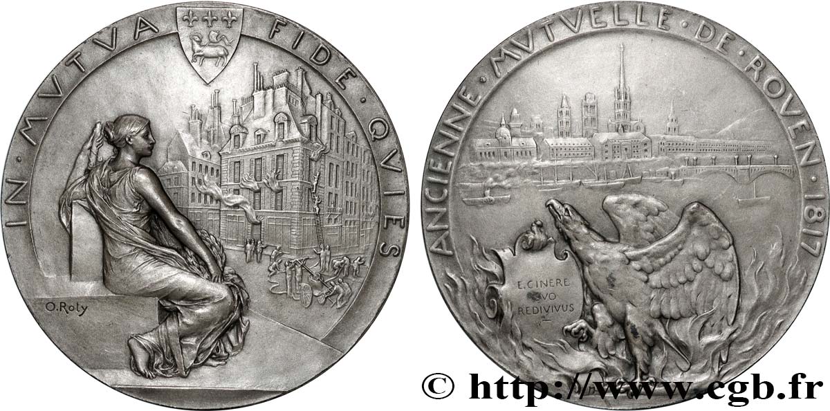 LES ASSURANCES Médaille, Ancienne Mutuelle de Rouen EBC