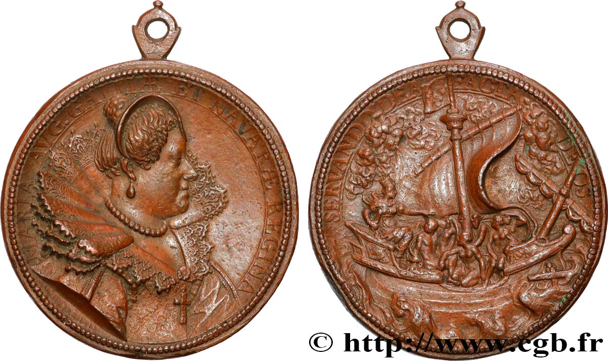 MARIE DE MÉDICIS Médaille, Marie de Médicis XF