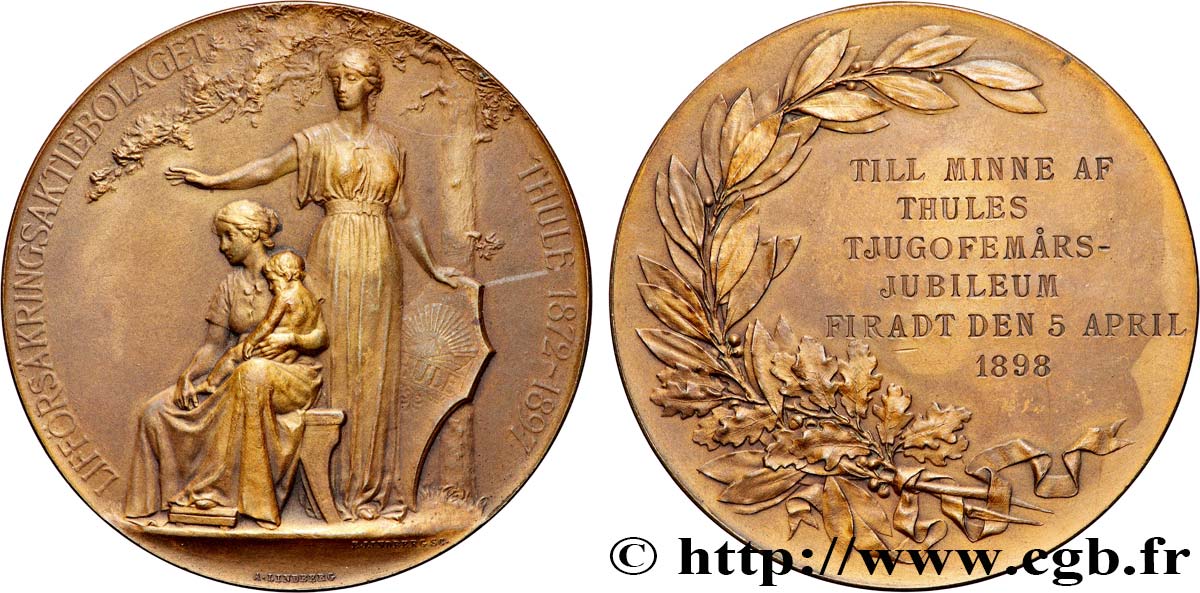 LES ASSURANCES Médaille, 25e anniversaire de Thule EBC