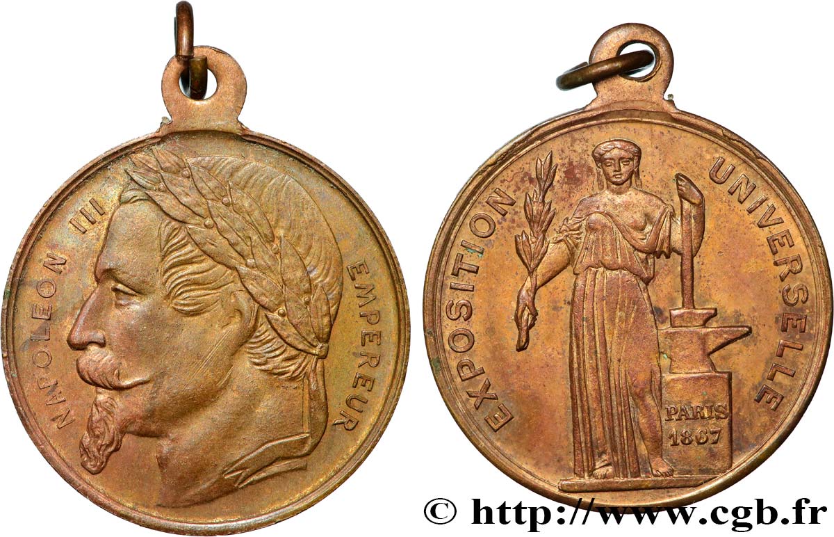 SECOND EMPIRE Médaille, Exposition Universelle TTB+