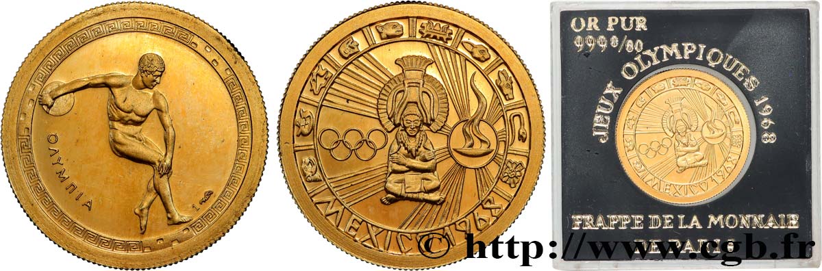 MEXICO Médaille, Jeux olympiques de Mexico VZ