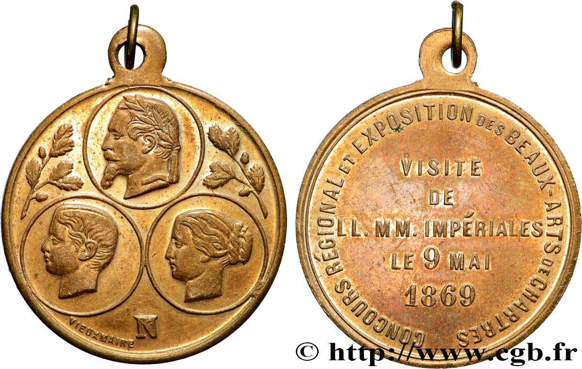 SECOND EMPIRE Médaillette, Concours régional et exposition TTB+