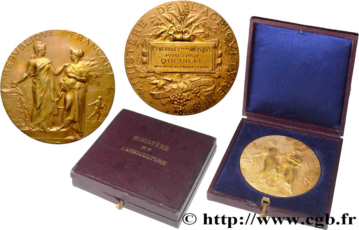 III REPUBLIC Médaille de récompense, Concours central hippique AU