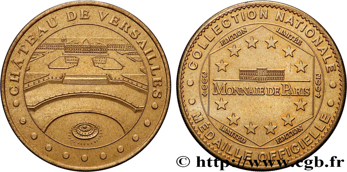 TOURISTIC MEDALS Médaille touristique, Château de Versailles AU