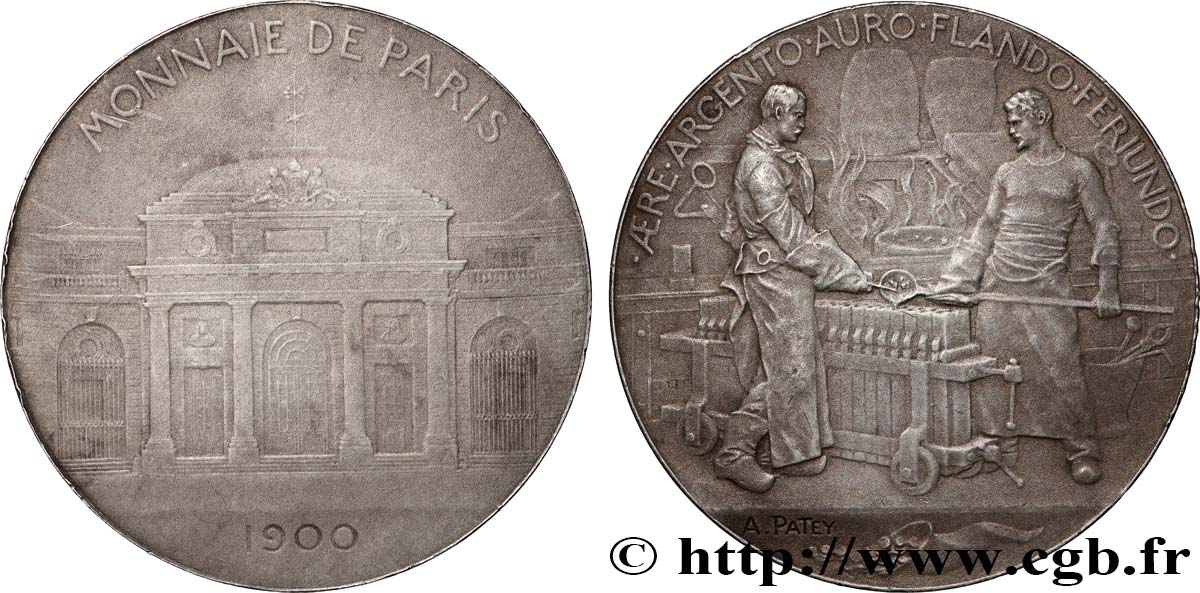 TROISIÈME RÉPUBLIQUE Médaille, Monnaie de Paris, Souvenir de l’exposition TTB+