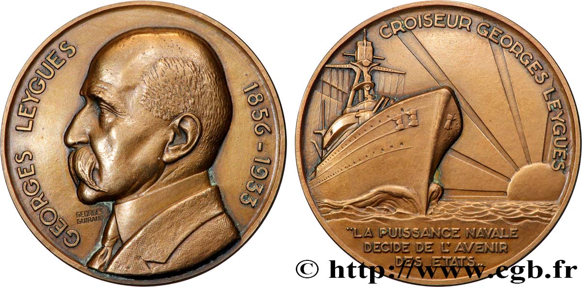 III REPUBLIC Médaille, Georges Leygues AU
