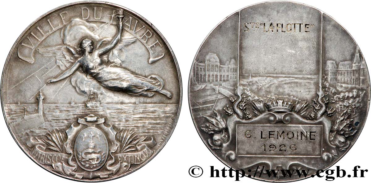 III REPUBLIC Médaille, Société La Flotte AU