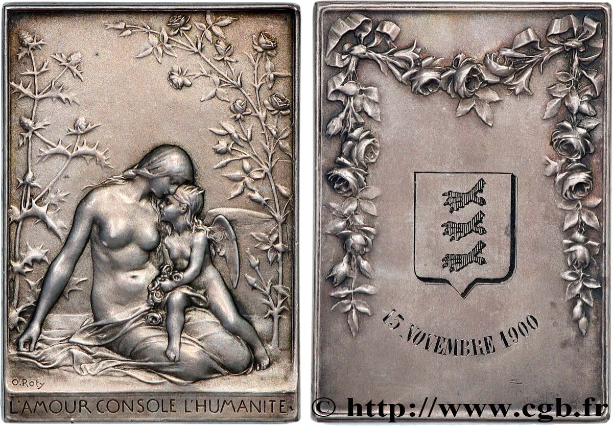 TERZA REPUBBLICA FRANCESE Médaille, L’amour console l’humanité q.SPL/SPL