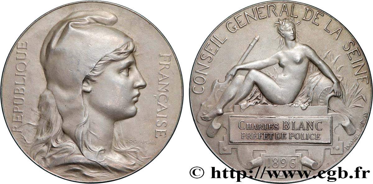 TERZA REPUBBLICA FRANCESE Médaille, Conseil général de la Seine q.SPL