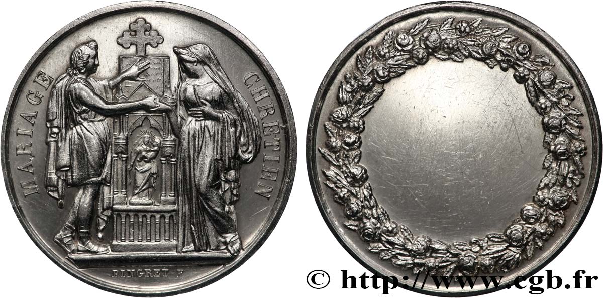 AMOUR ET MARIAGE Médaille, Mariage chrétien VZ