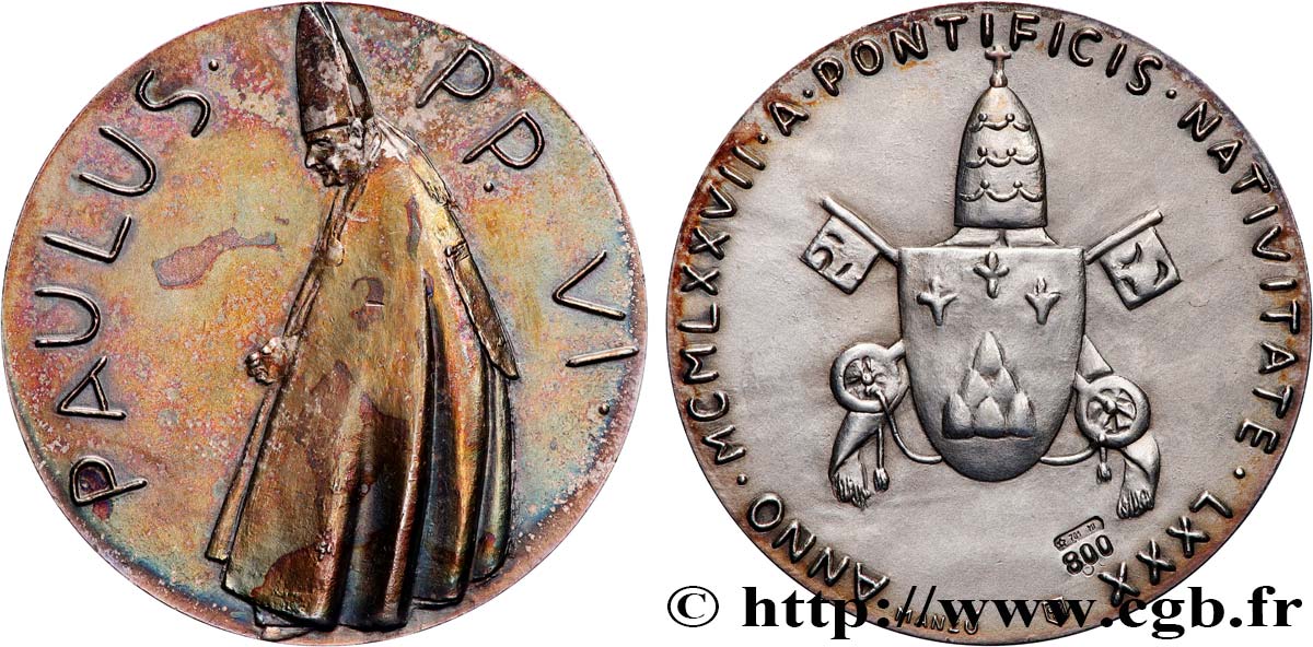 VATIKANSTAAT UND KIRCHENSTAAT Médaille annuelle, Paul VI VZ