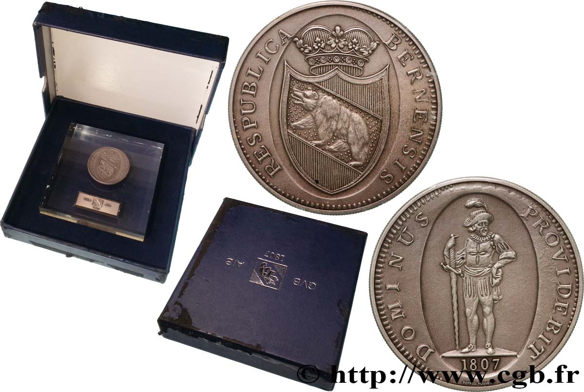 SUISSE - RÉPUBLIQUE DE BERNE Médaille, Assurance Immobilière du Canton de Berne TTB+