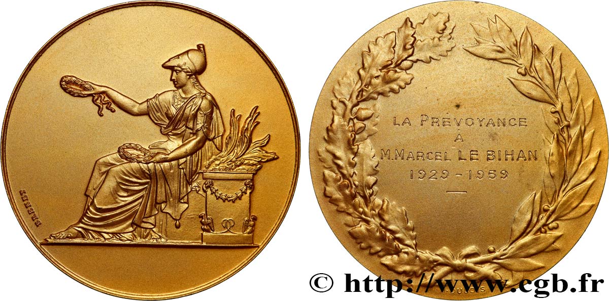FUNFTE FRANZOSISCHE REPUBLIK Médaille, La Prévoyance VZ