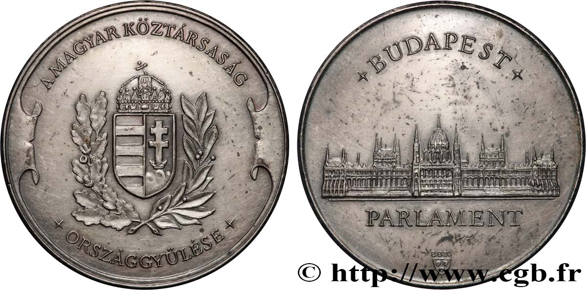 HONGRIE Médaille, Parlement de Budapest TTB+