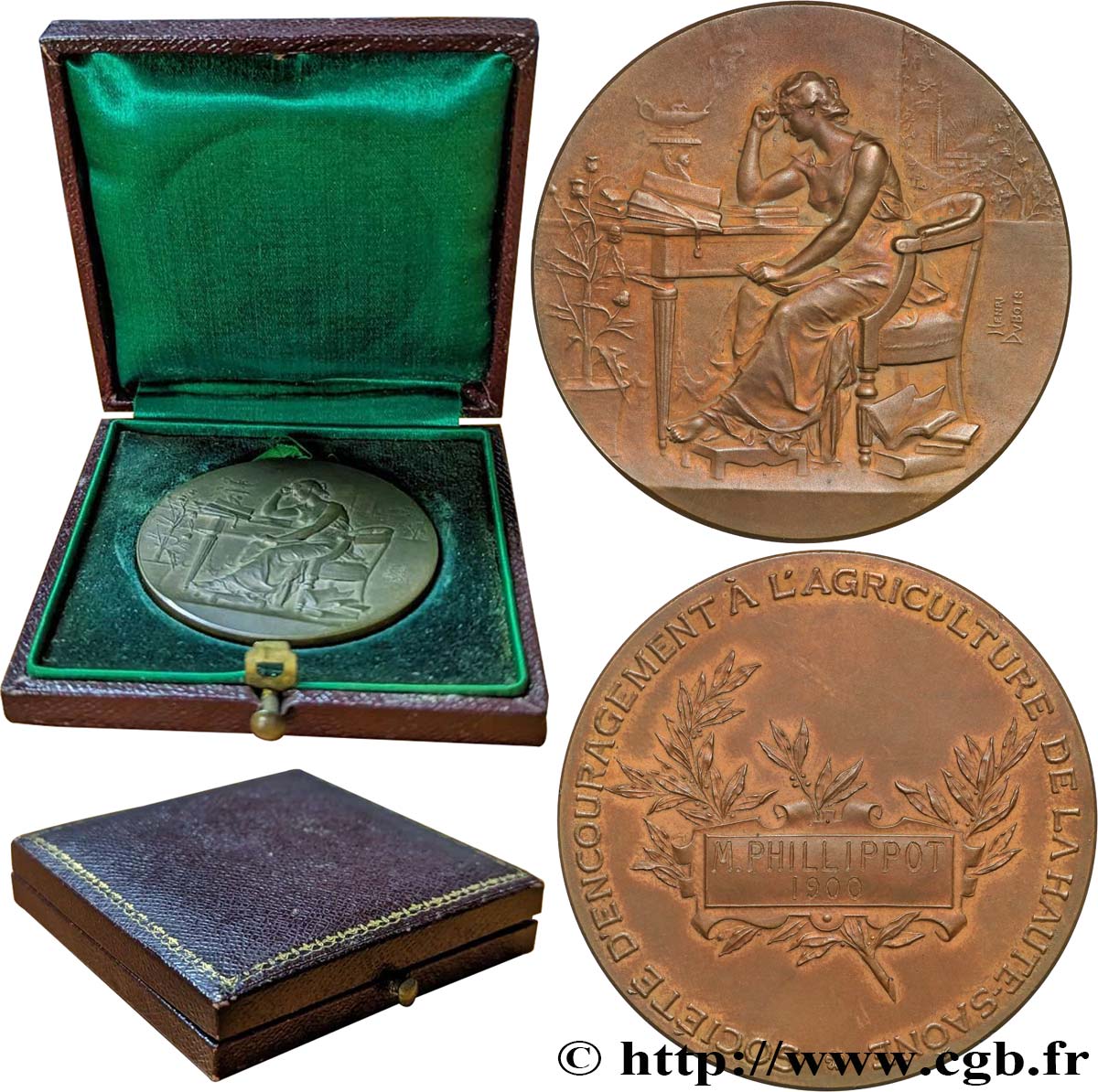 III REPUBLIC Médaille agricole AU