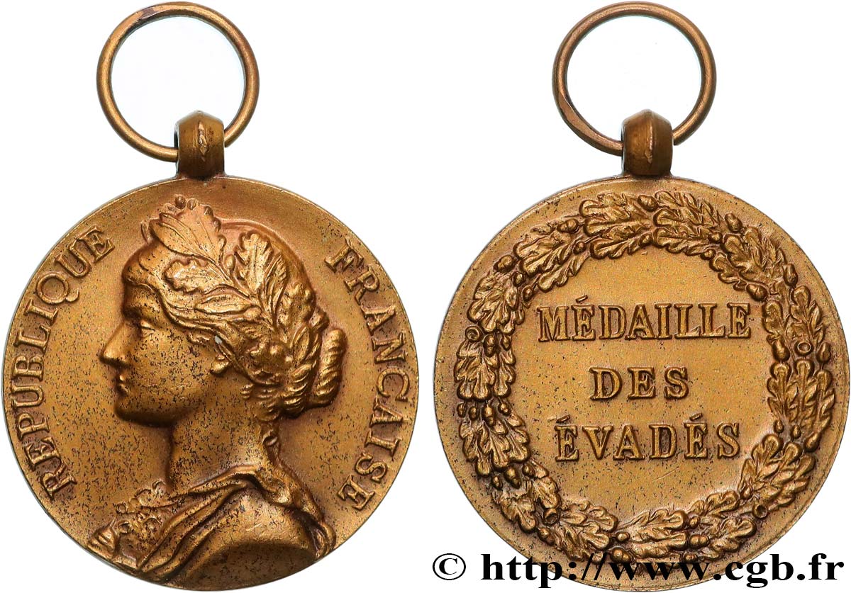CUARTA REPUBLICA FRANCESA Médaille des évadés EBC