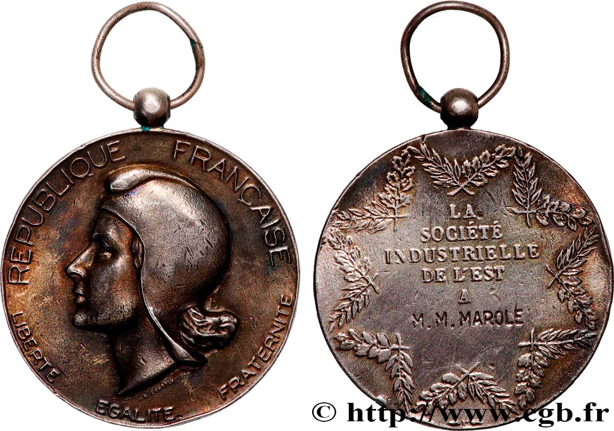 ENTREPRISES, INDUSTRIES ET COMMERCES DIVERS Médaille, La Société industrielle de l’Est BB/MB