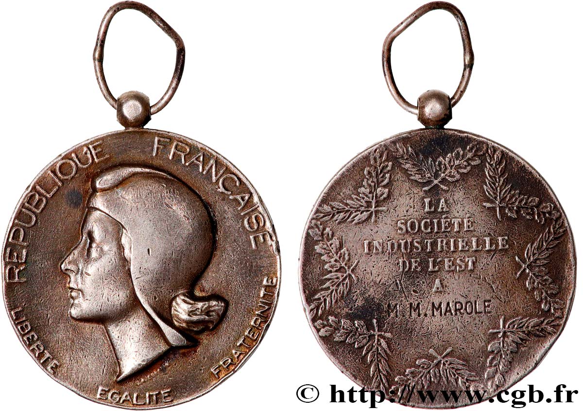 ENTREPRISES, INDUSTRIES ET COMMERCES DIVERS Médaille, La Société industrielle de l’Est BB/MB