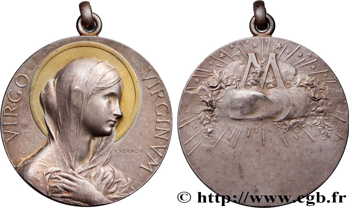 MÉDAILLES RELIGIEUSES Médaille, Vierge Marie SUP/TTB+
