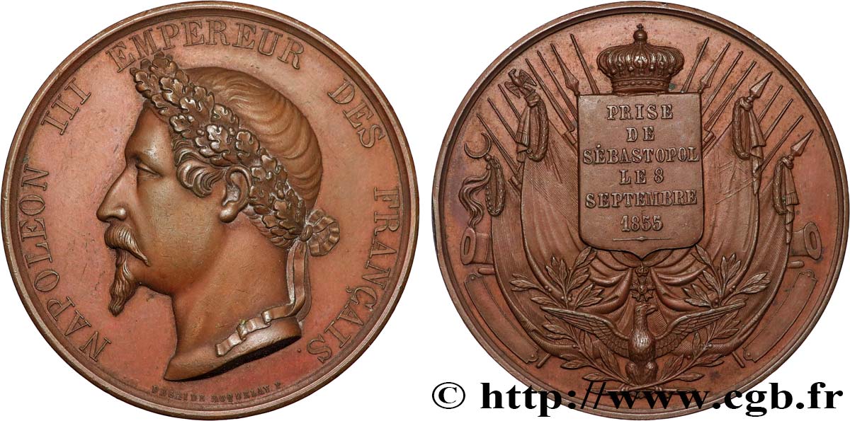 SECOND EMPIRE Médaille, Prise de Sebastopol TTB+