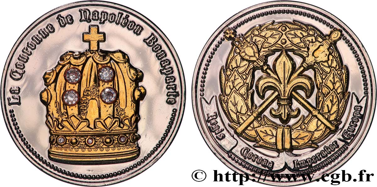 V REPUBLIC Médaille, La couronne de Napoléon Bonaparte AU