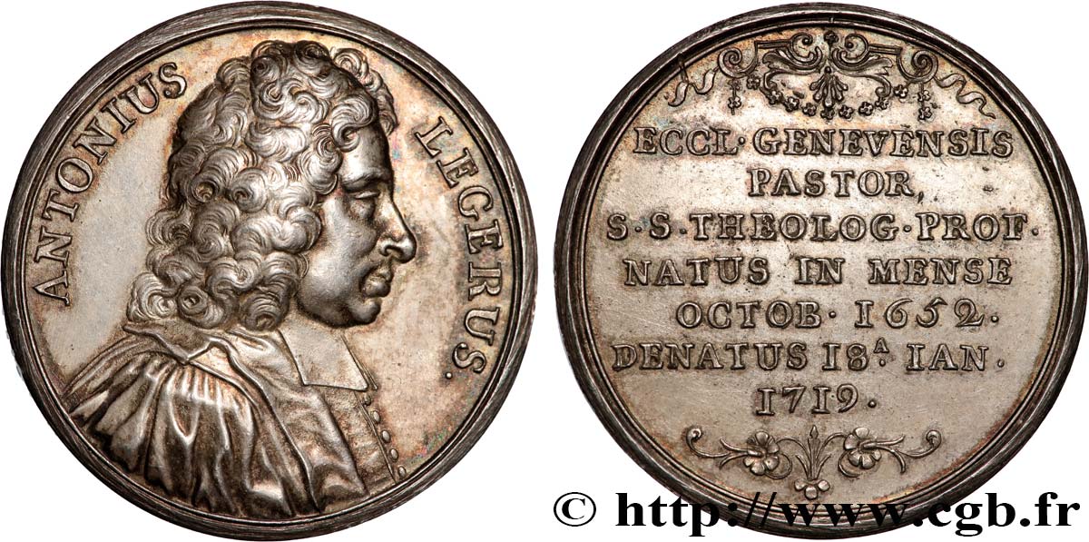 THE GENEVAN THEOLOGIANS AND RELATED MEDALS OF THE 1720s Médaille, Les théologiens genevois, Antoine Léger AU