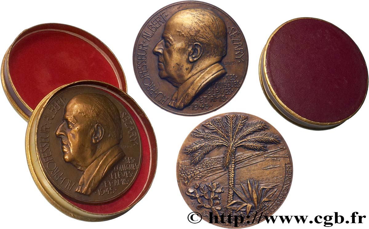 GOUVERNEMENT PROVISOIRE DE LA RÉPUBLIQUE FRANÇAISE Médaille, Professeur Albert Sézary TTB+