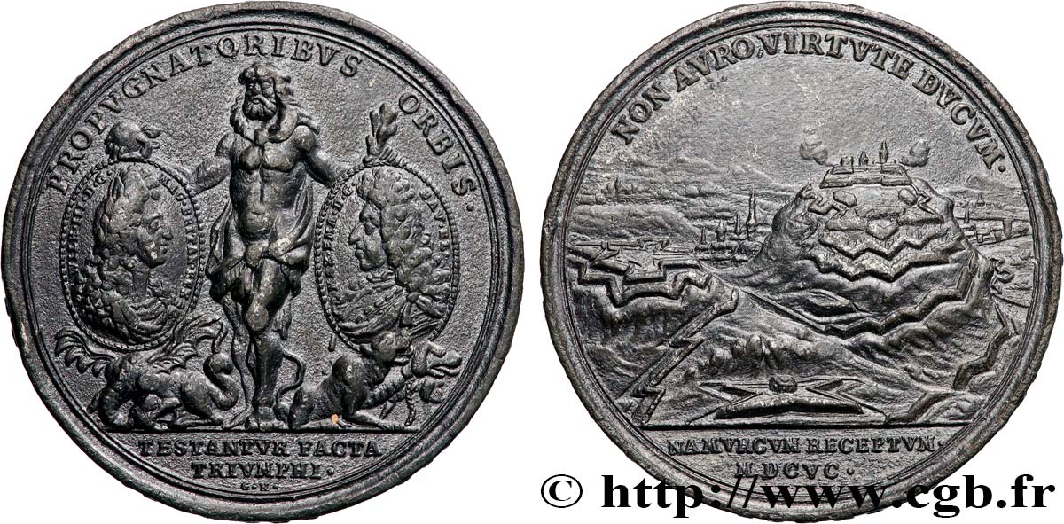 INGHILTERRA - GUGLIELMO III Médaille, Reprise de Namur q.SPL
