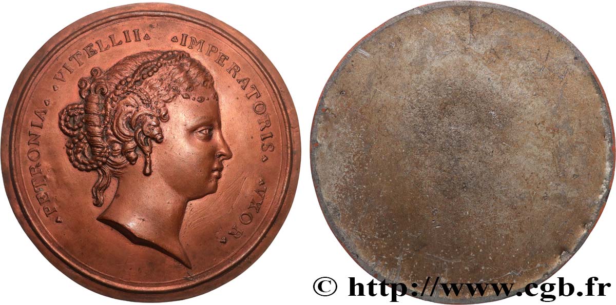 VITELLIUS Médaille, Petronia, épouse de l’empereur Vitellius TTB+