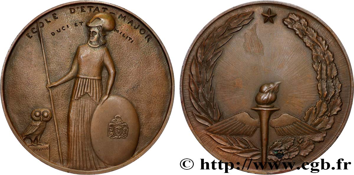 IV REPUBLIC Médaille, École d’Etat-Major AU