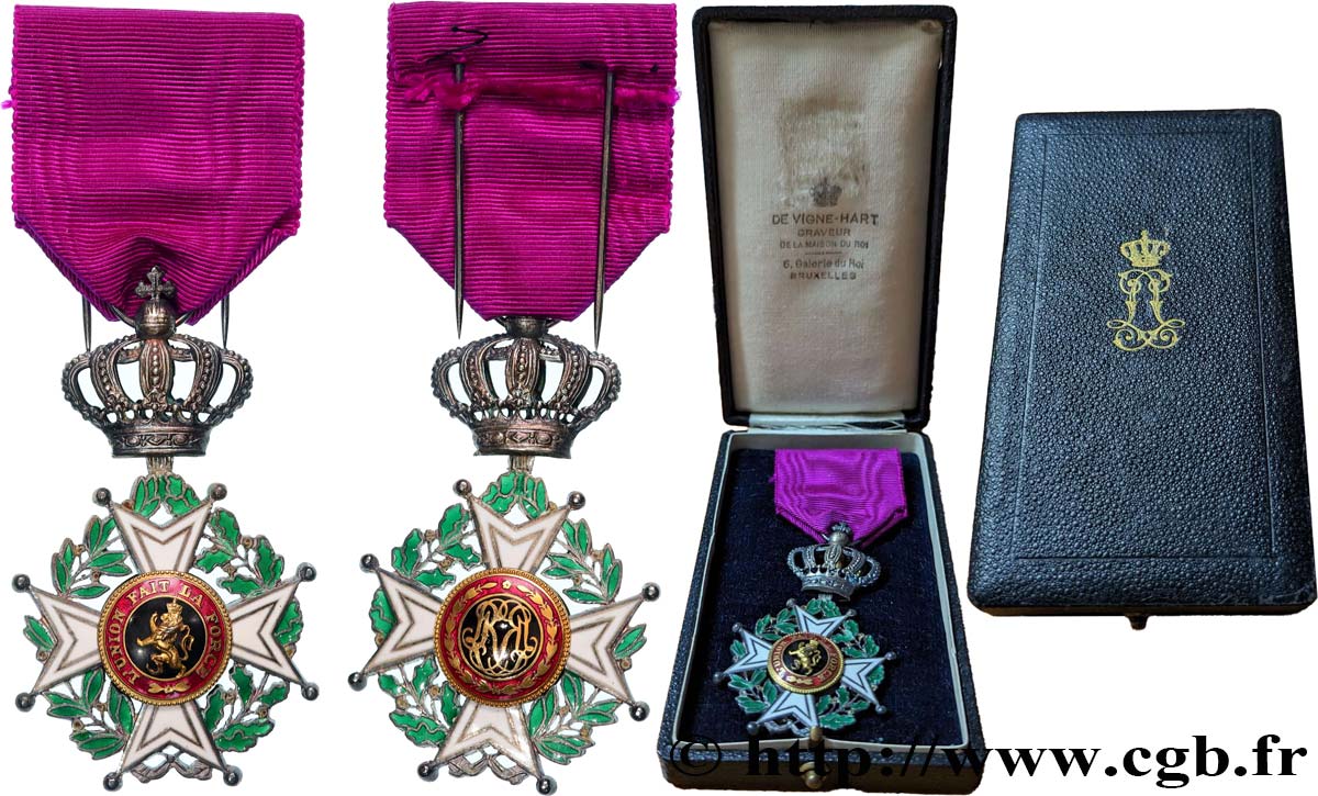BELGIQUE - ROYAUME DE BELGIQUE - LÉOPOLD II Médaille, Ordre de Léopold, Chevalier VZ
